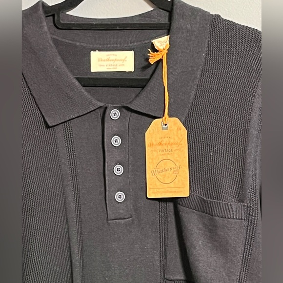 NWTS weatherproof sweater polo dark blue short sleeve size 2 XL - Picture 8 of 8